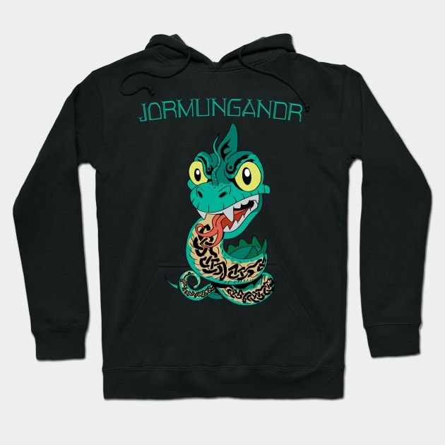 Wrath of the Serpent: Jormungandr in all its Glory Hoodie by Holymayo Tee